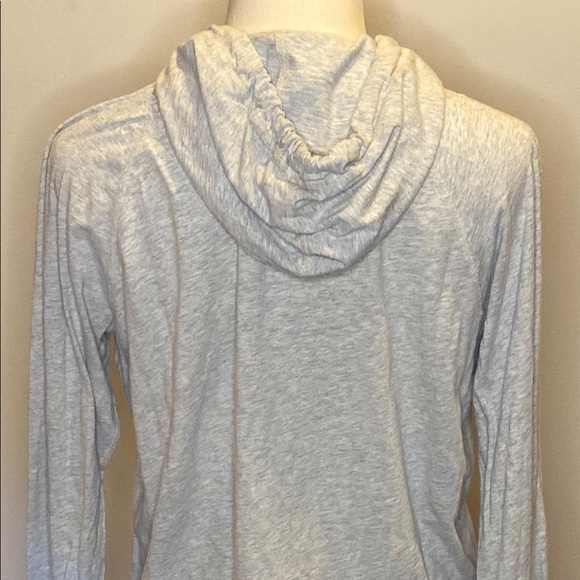 Lucky Brand Gray Henley Hoodie Sweatshirt - Picture 6 of 7